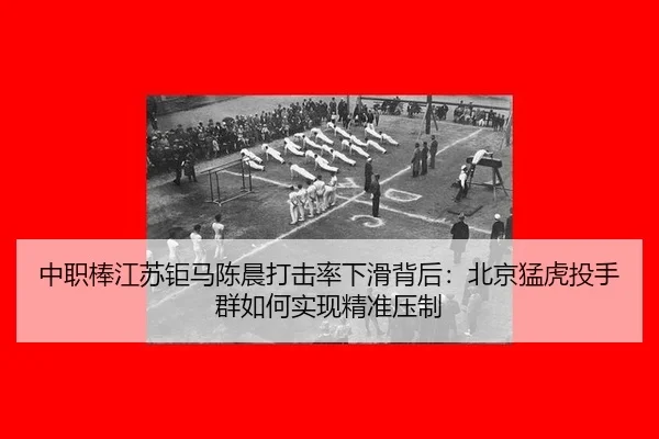 中职棒江苏钜马陈晨打击率下滑背后：北京猛虎投手群如何实现精准压制